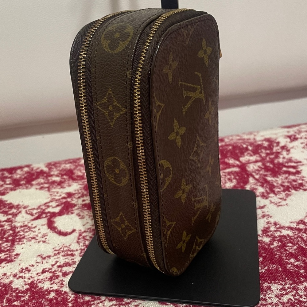 Louis Vuitton Brown Monogram Cosmetic Bag - Picture 3 of 13